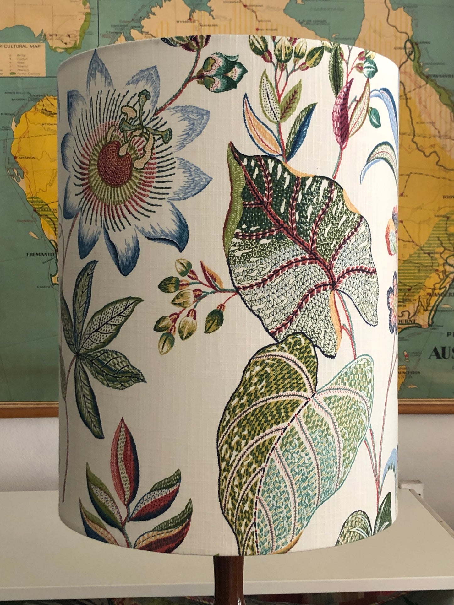 Embroidered Garden Lampshade