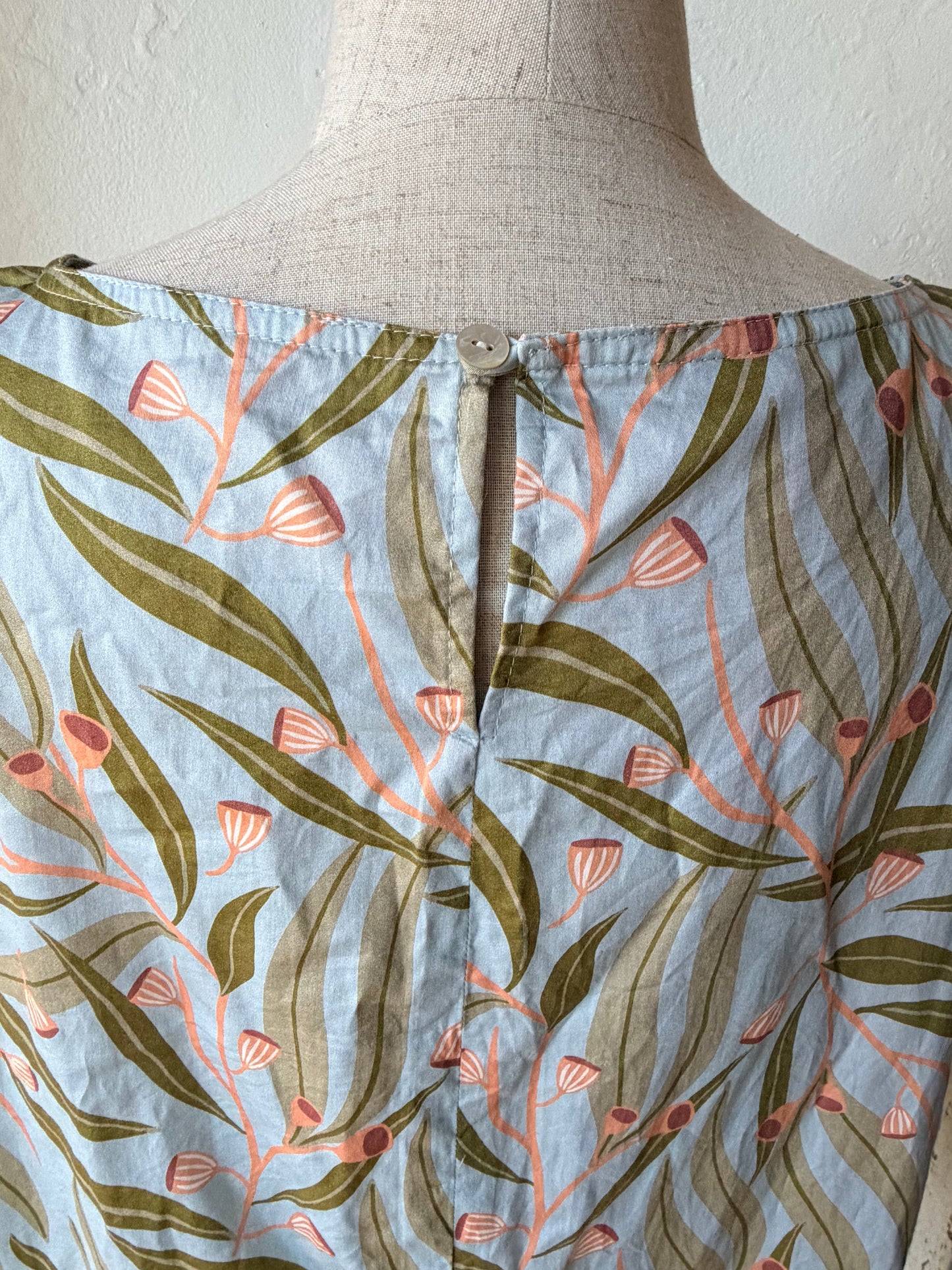 blue gum leaf blouse