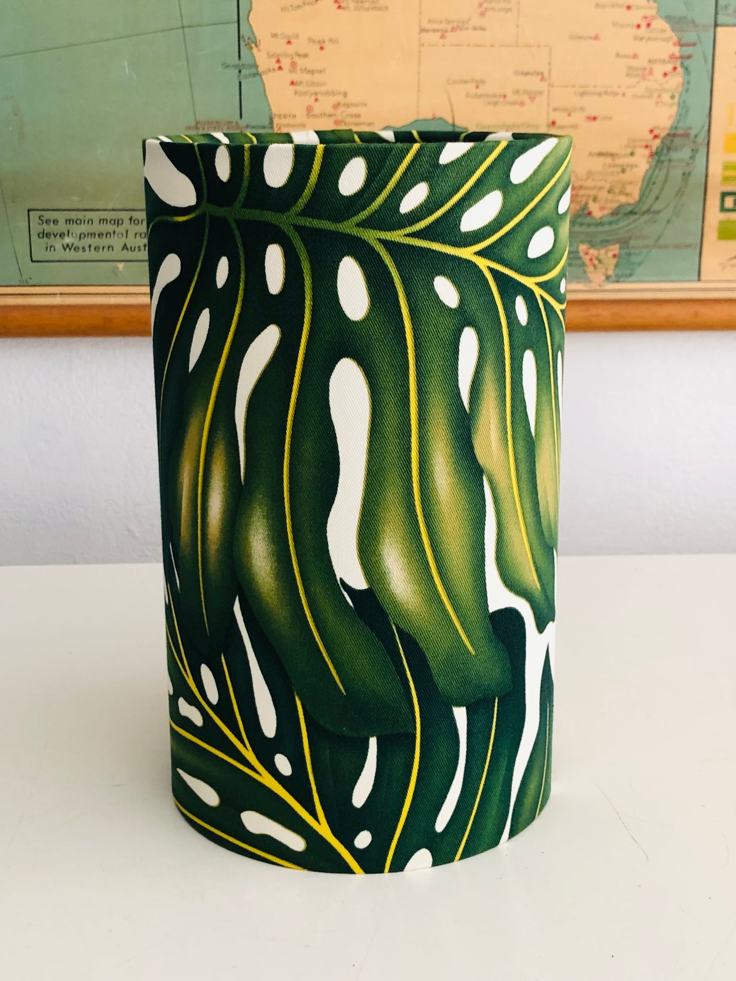 monstera lampshade