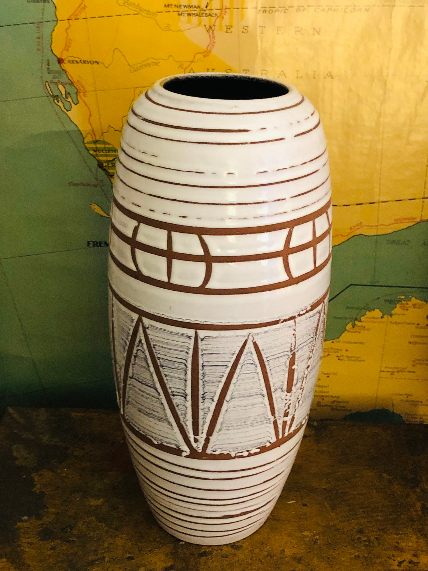 Fat Lava West German Vase