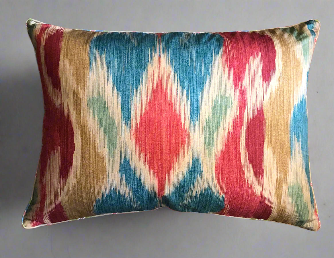 carnival ikat cushions