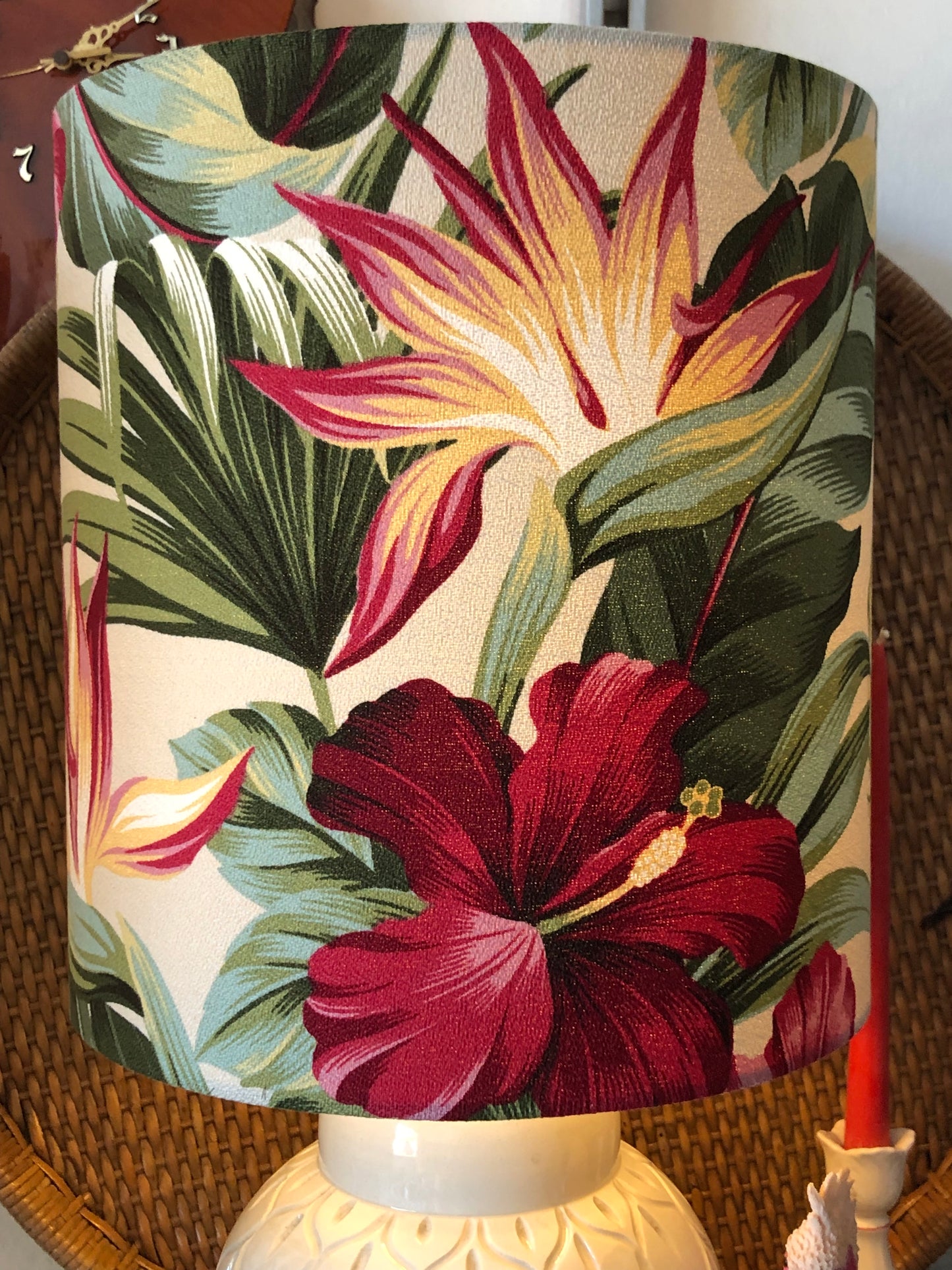 Hibiscus Textured Lamp