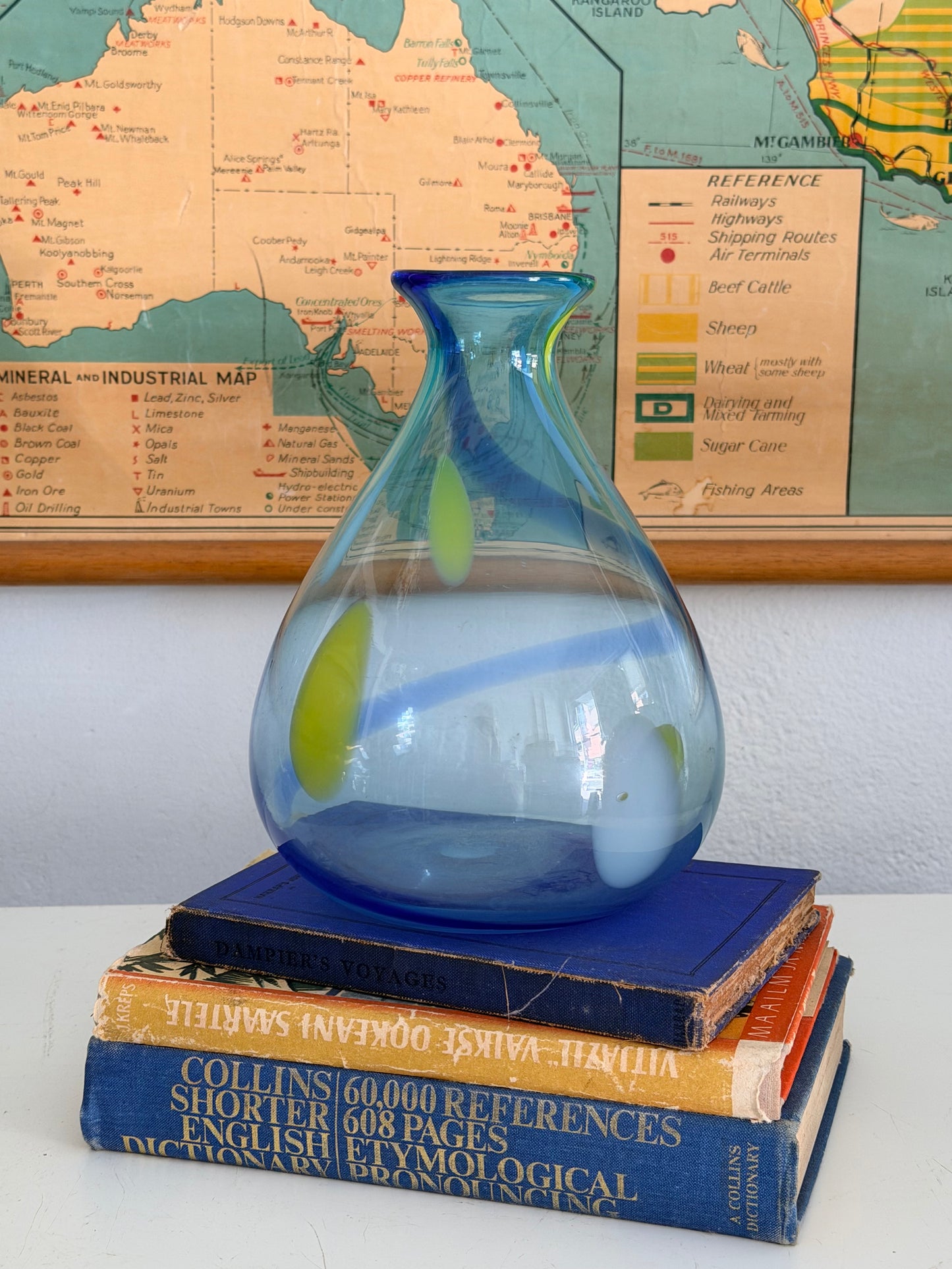 swirl glass vase