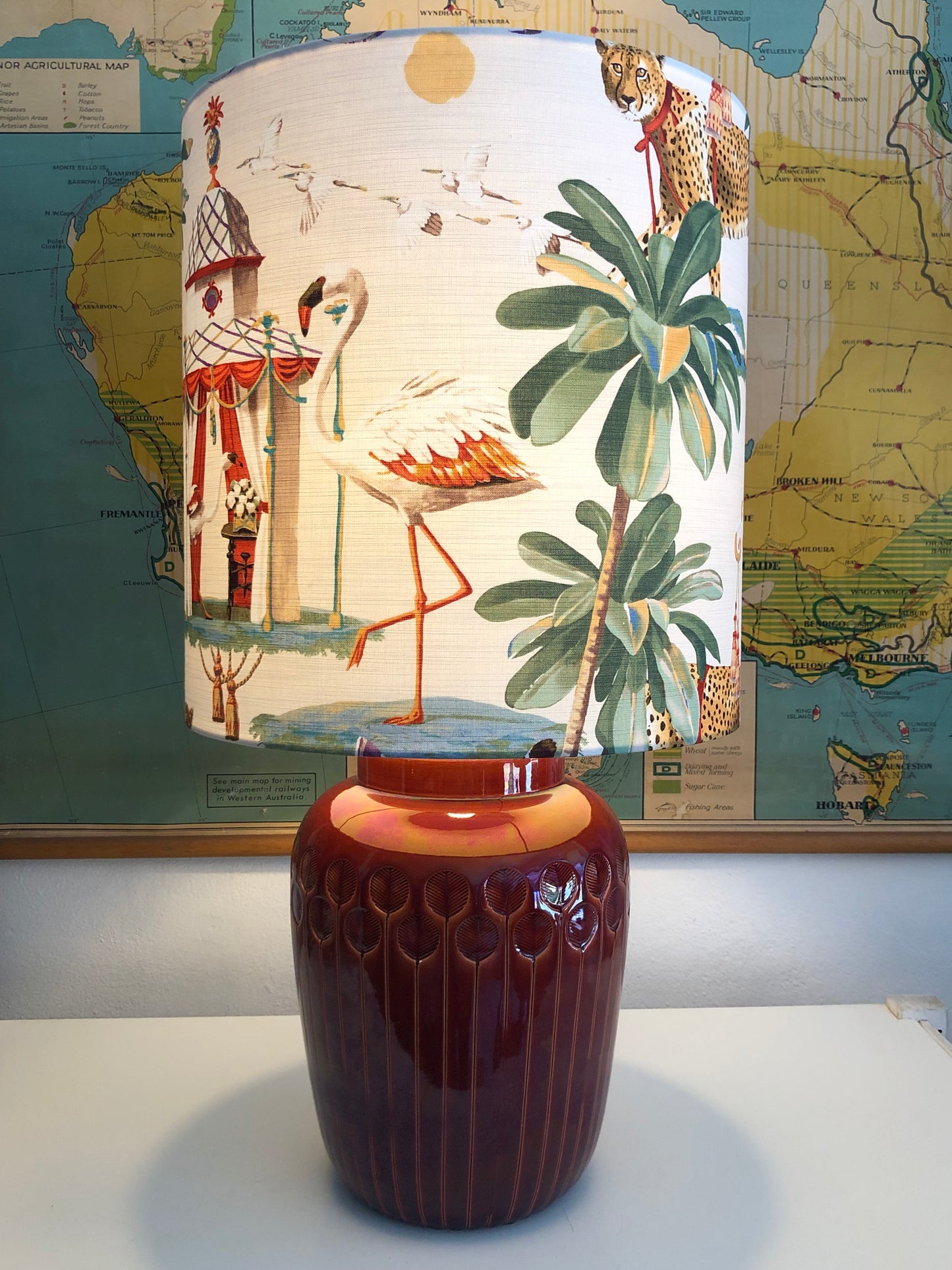 Italian large textured lamp