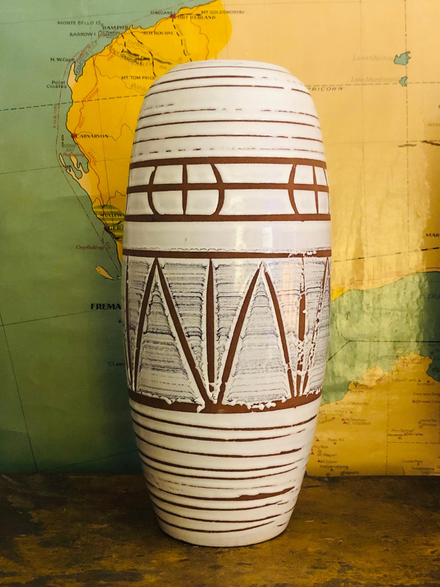 Fat Lava West German Vase