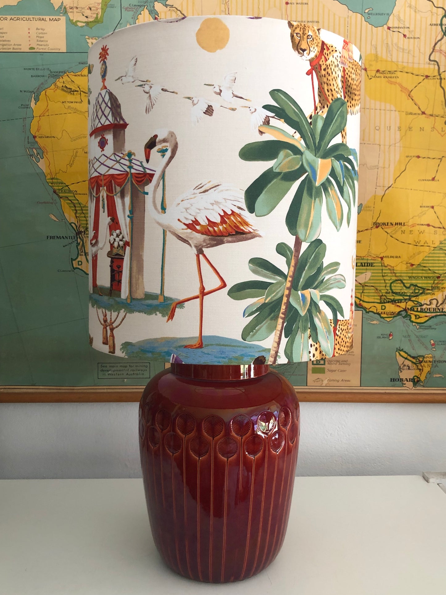 Italian large textured lamp