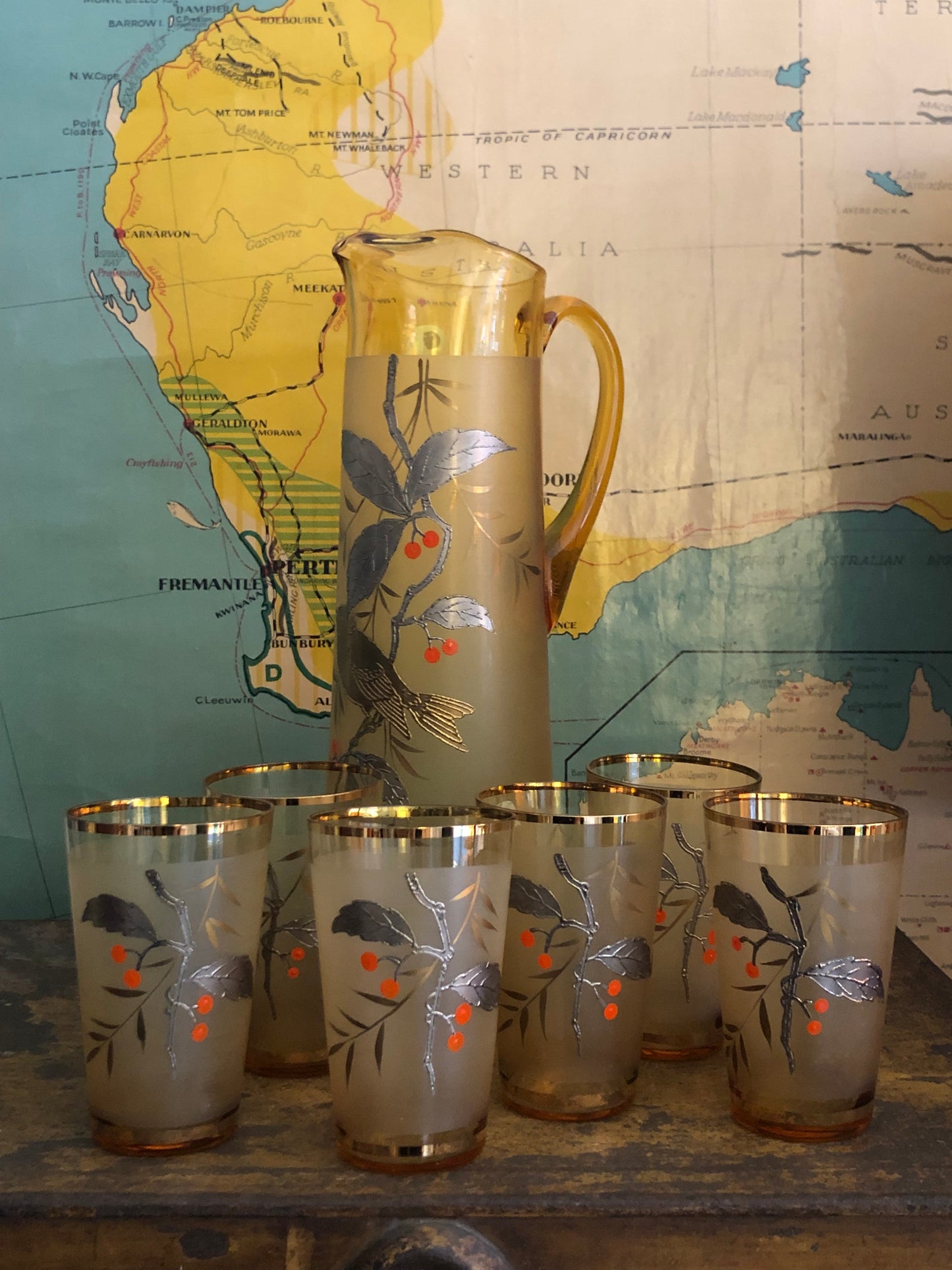 Bohemian Vintage Glass Set x