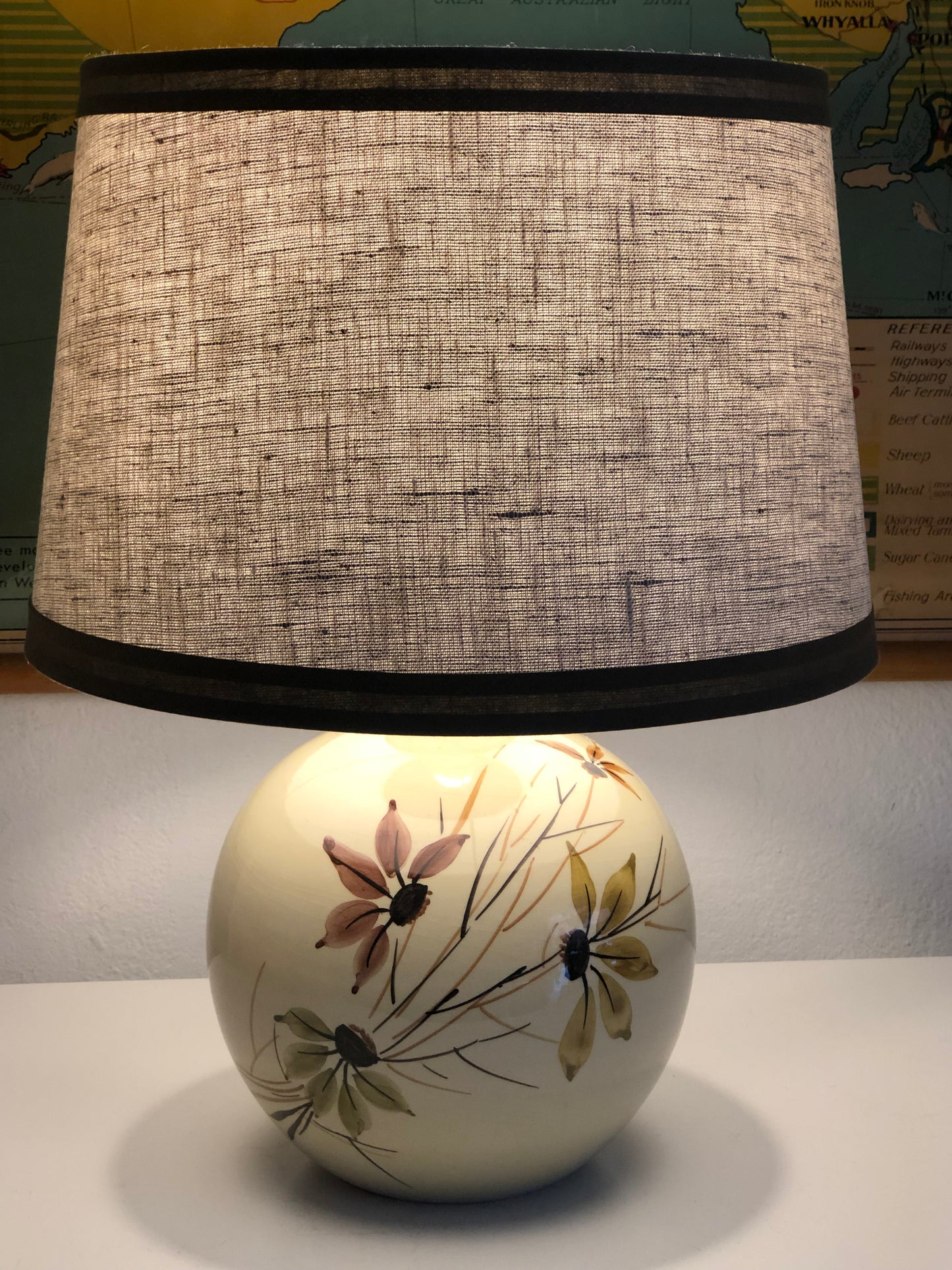 empire linen lampshade