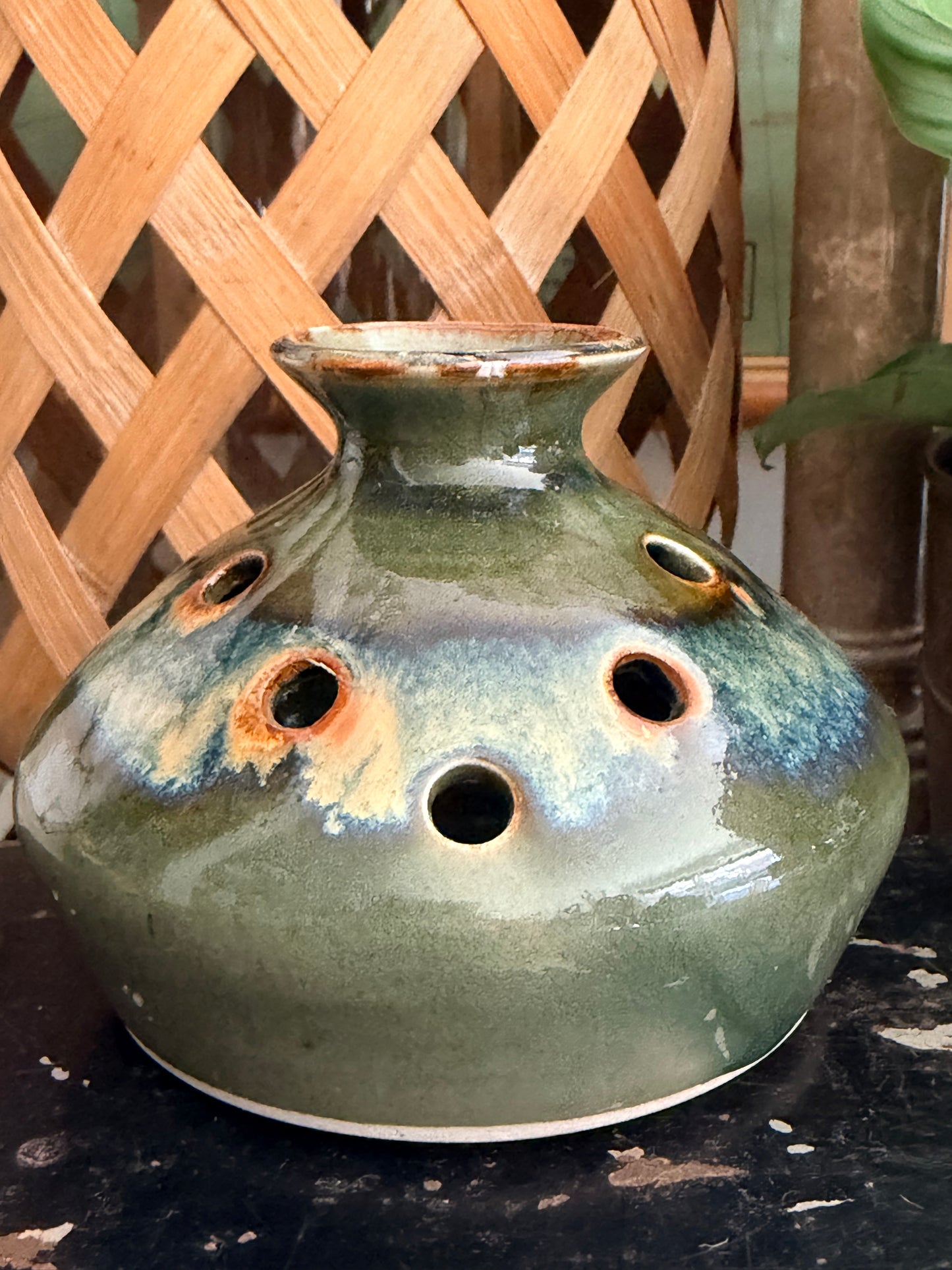 vintage studio pottery vase