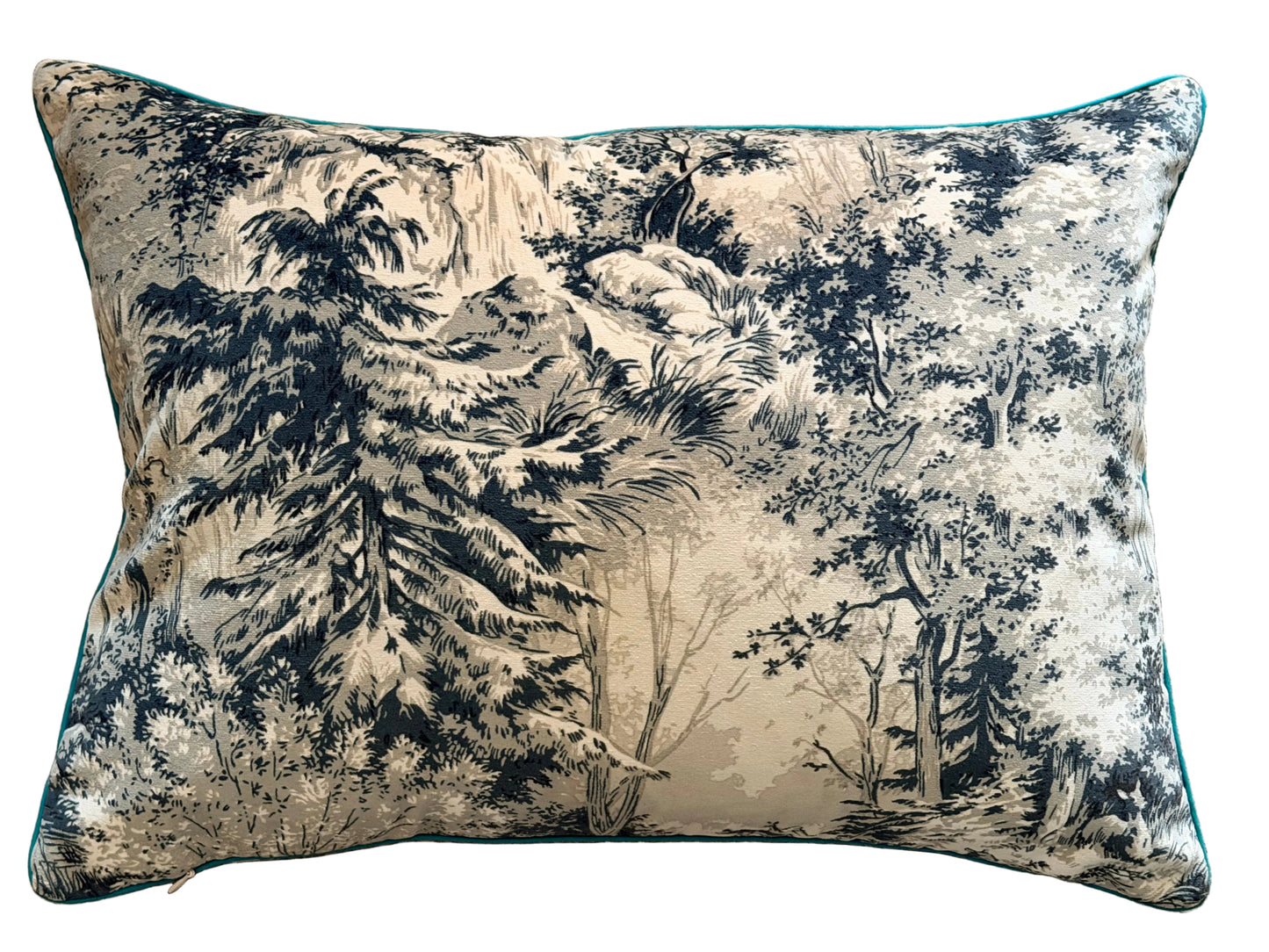 mulberry scenic velvet lumbar cushion