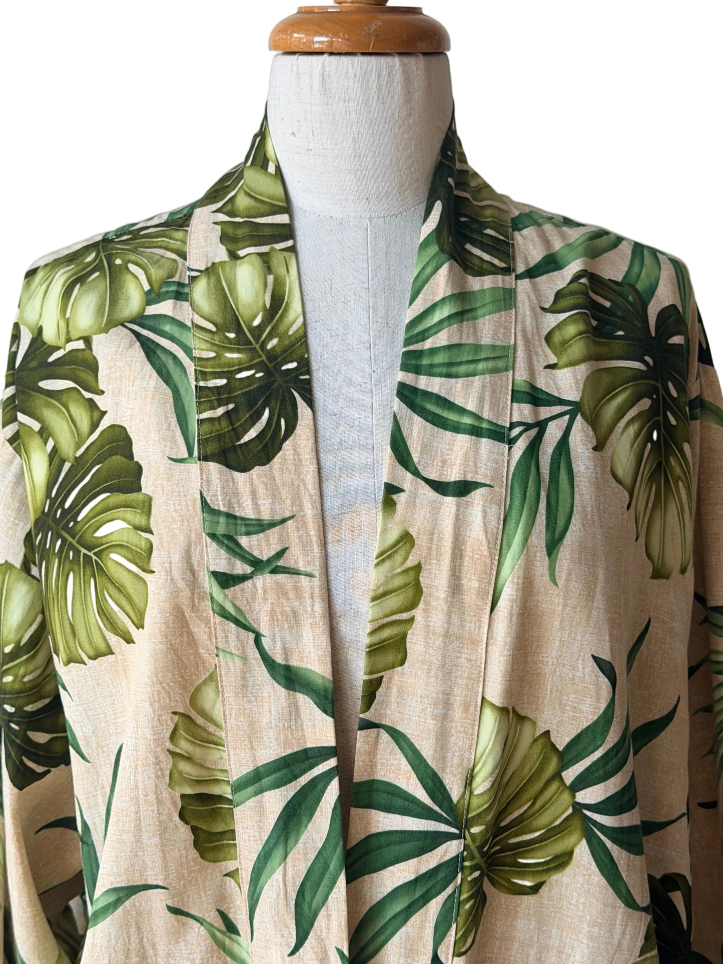 crop monstera kimono jacket