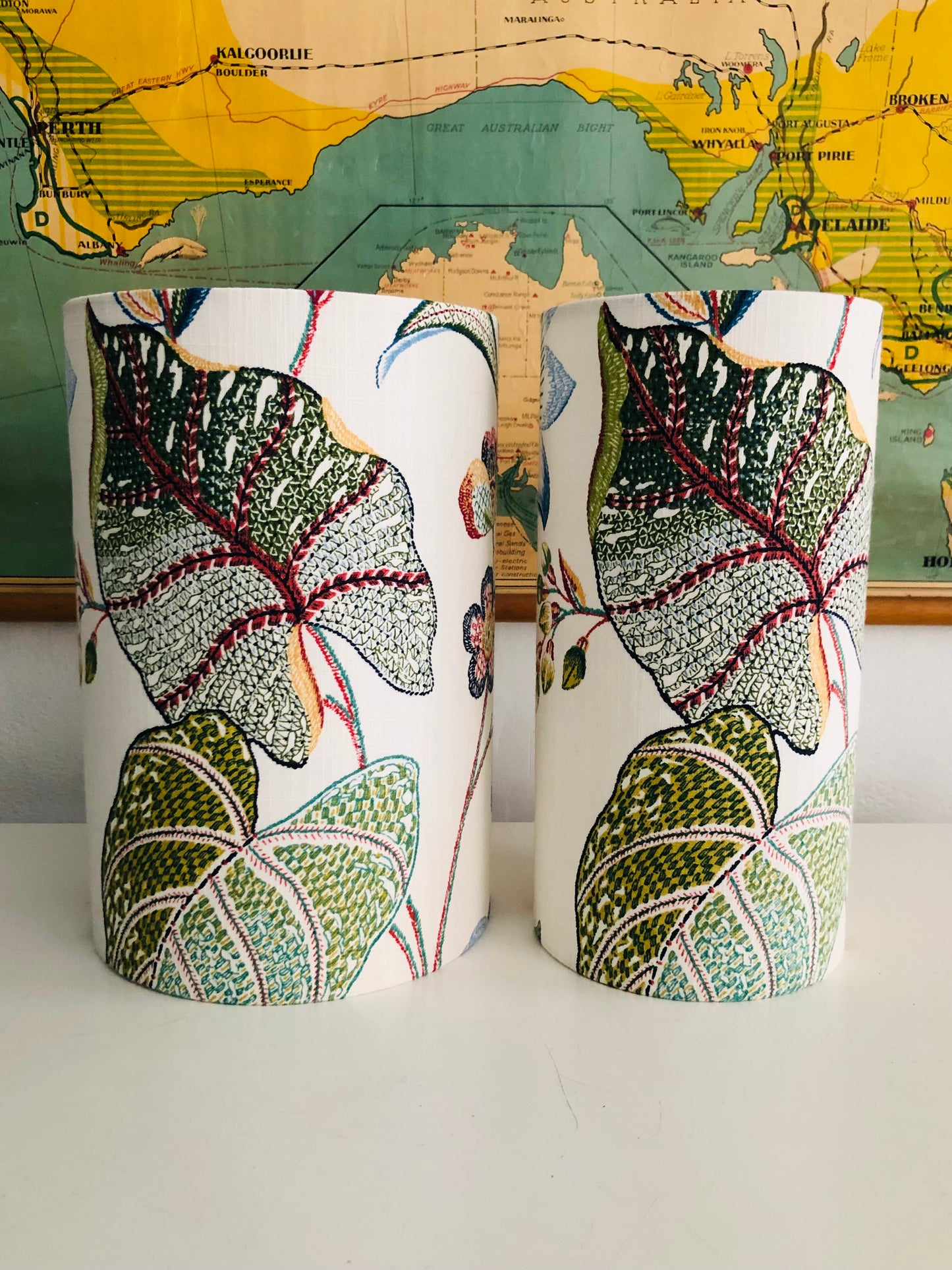 Embroidered Garden Lampshade