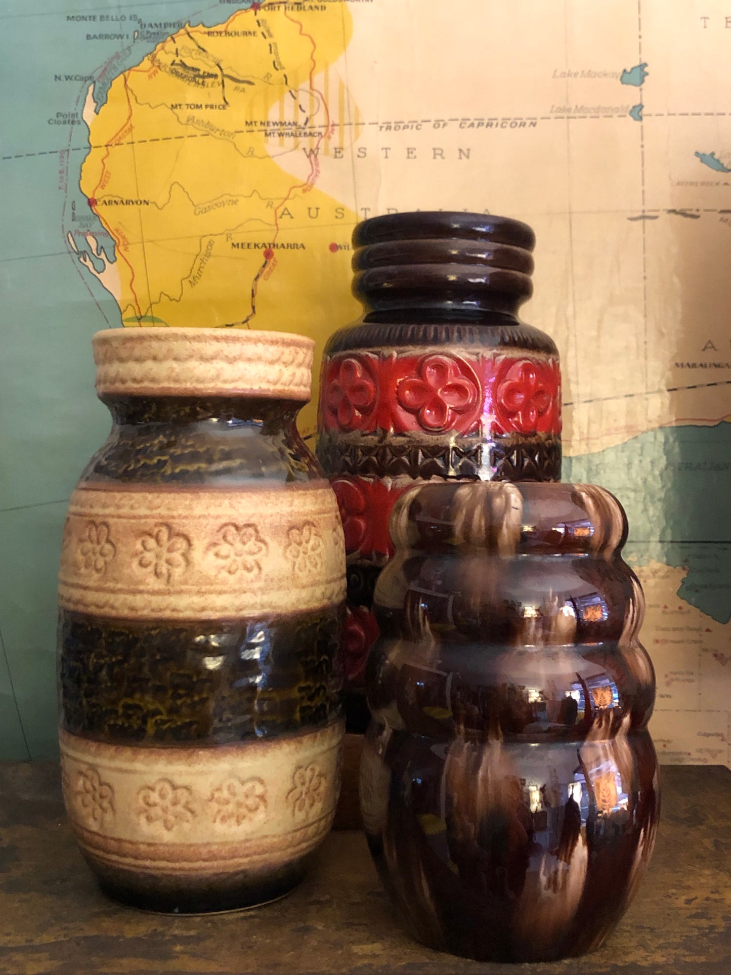 West German Textured Vase