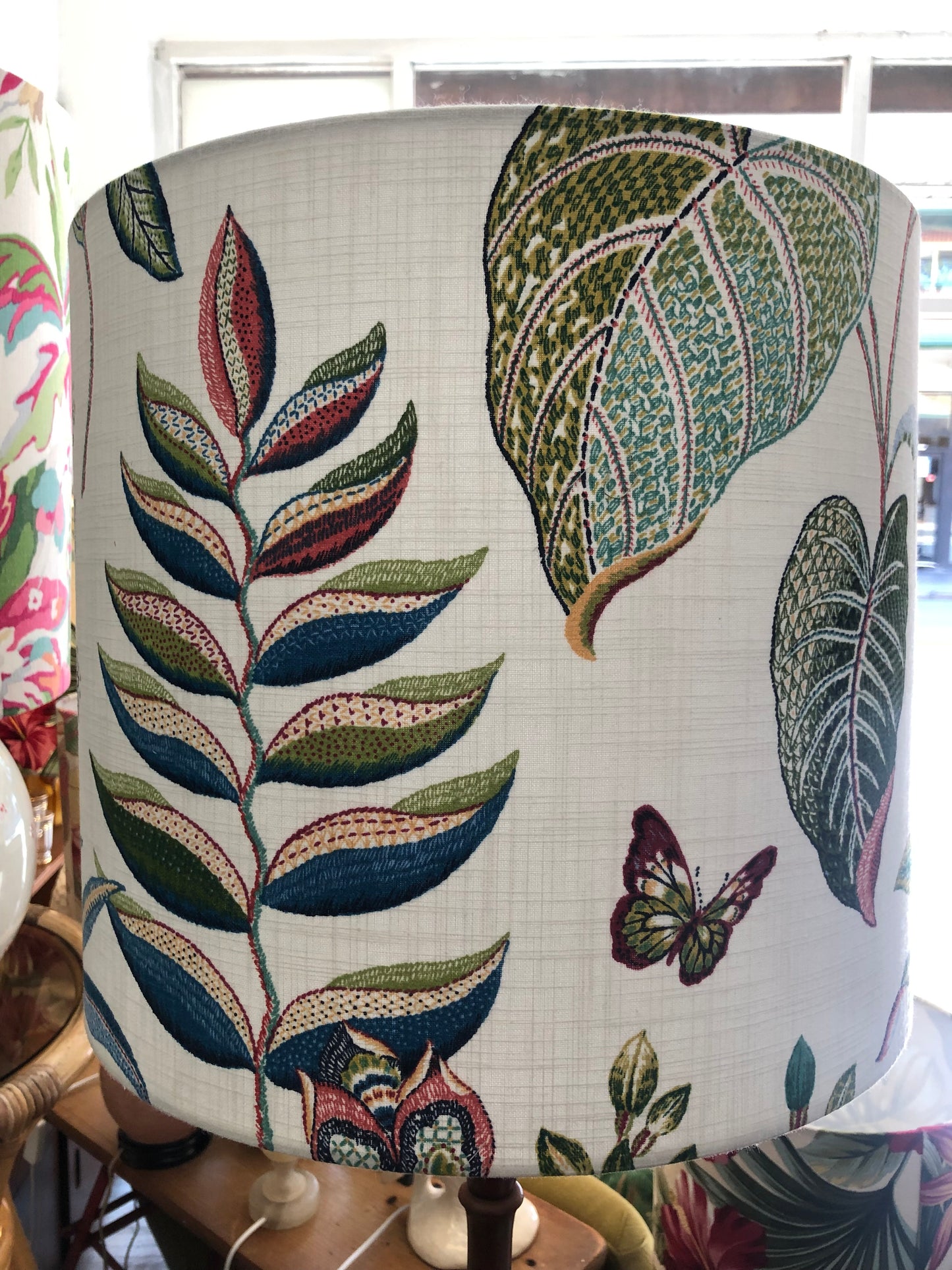 Embroidered Garden Lampshade