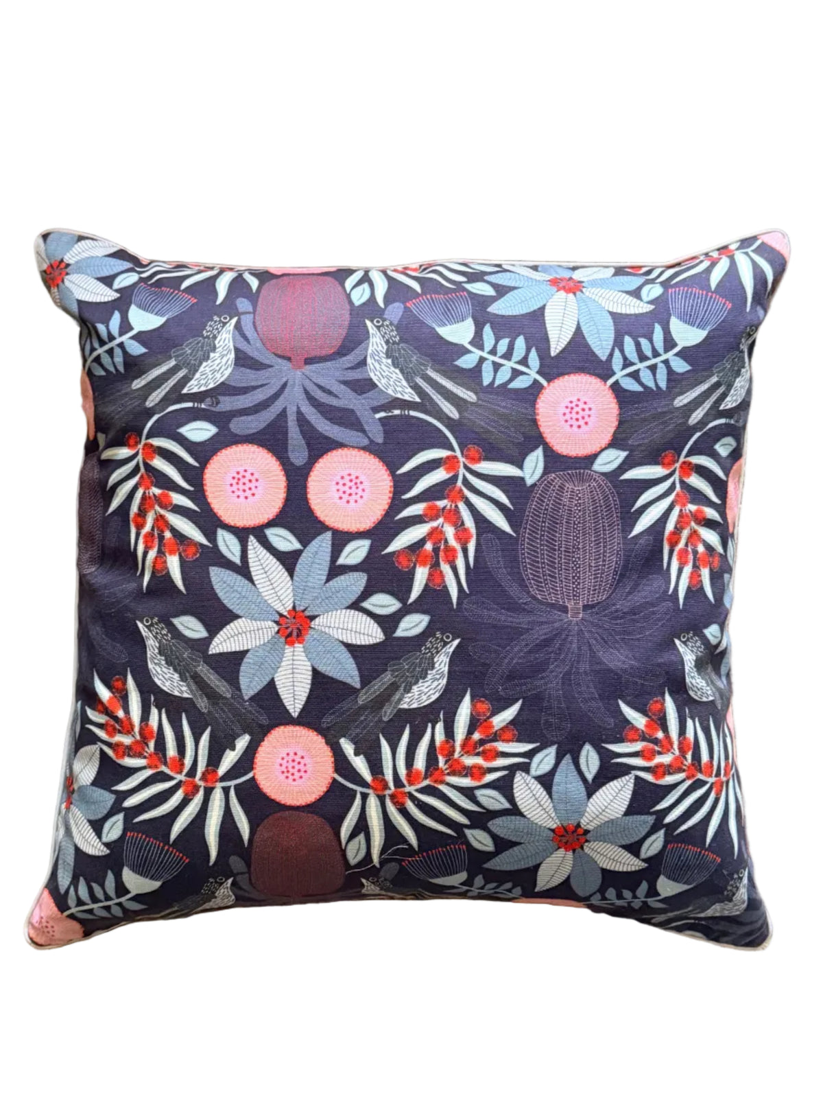 jocelyn proust australiana print navy cushion