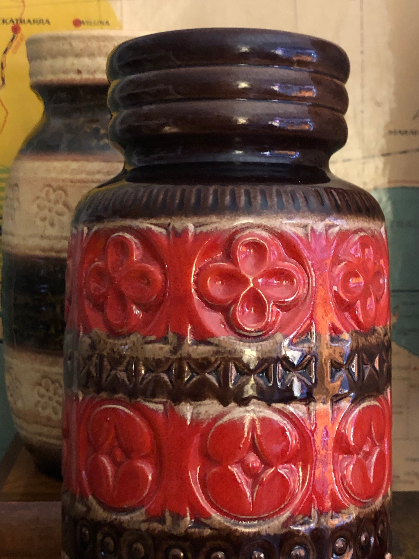 West German Textured Vase