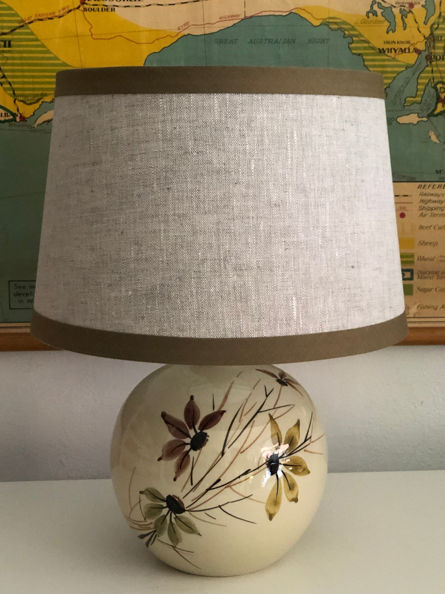 empire linen lampshade