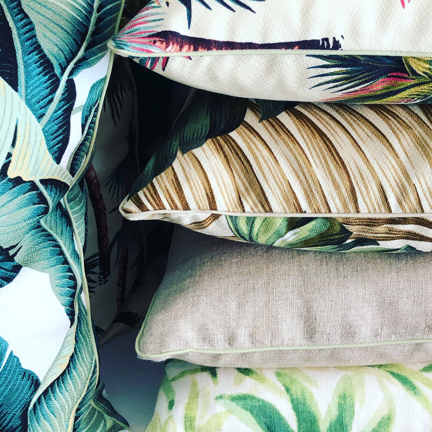 natural banana leaf cushion