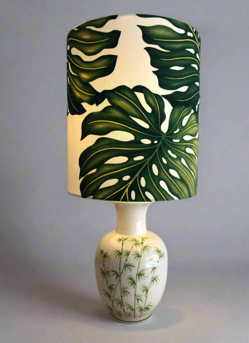 monstera leaf lamp