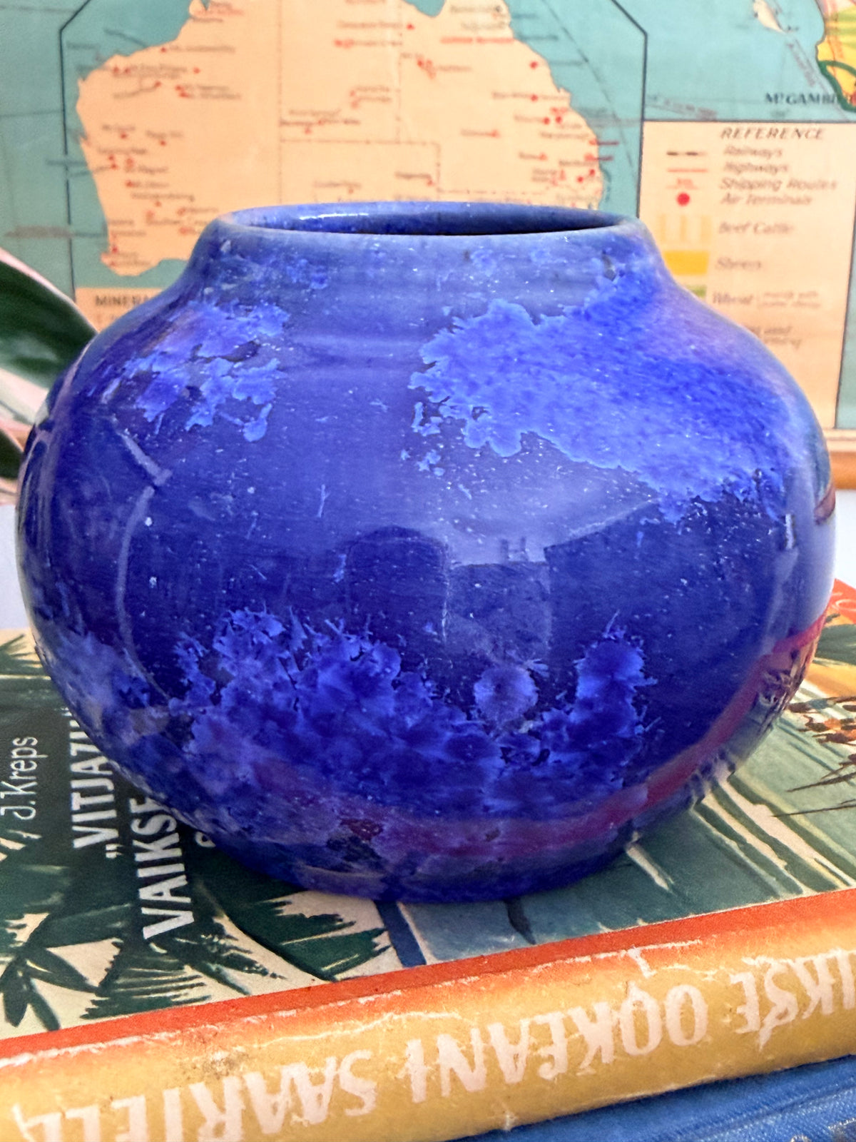 Cobalt Blue Studio Pottery Vase