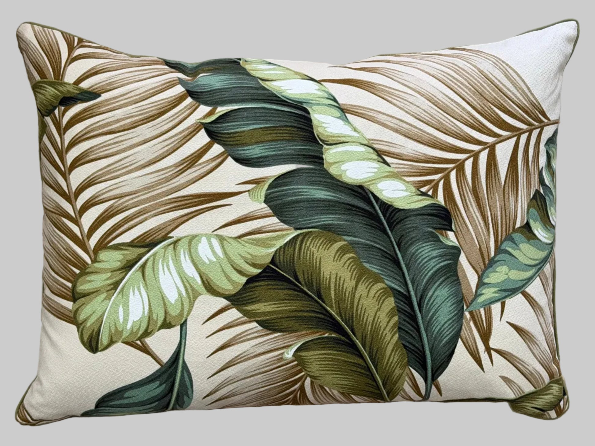 banana leaf lumbar pillow