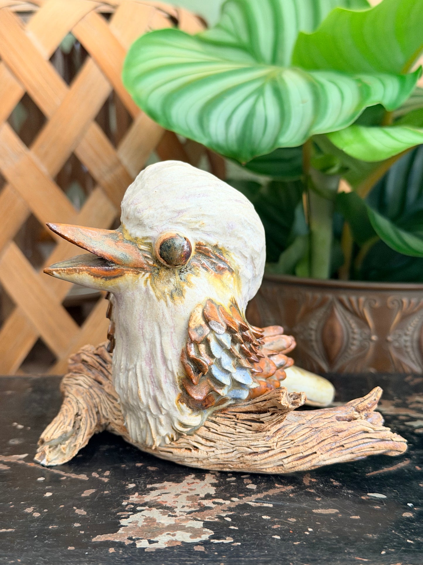 hand sculptured kookaburra