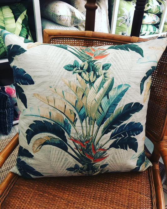 Ginger flower outdoor cushion