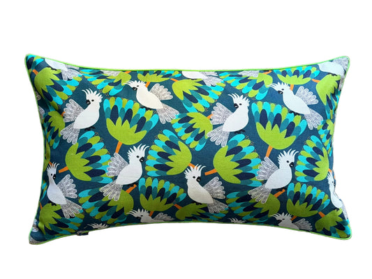 jocelyn proust teal blue scandi style cockatoo small lumbat cuahion