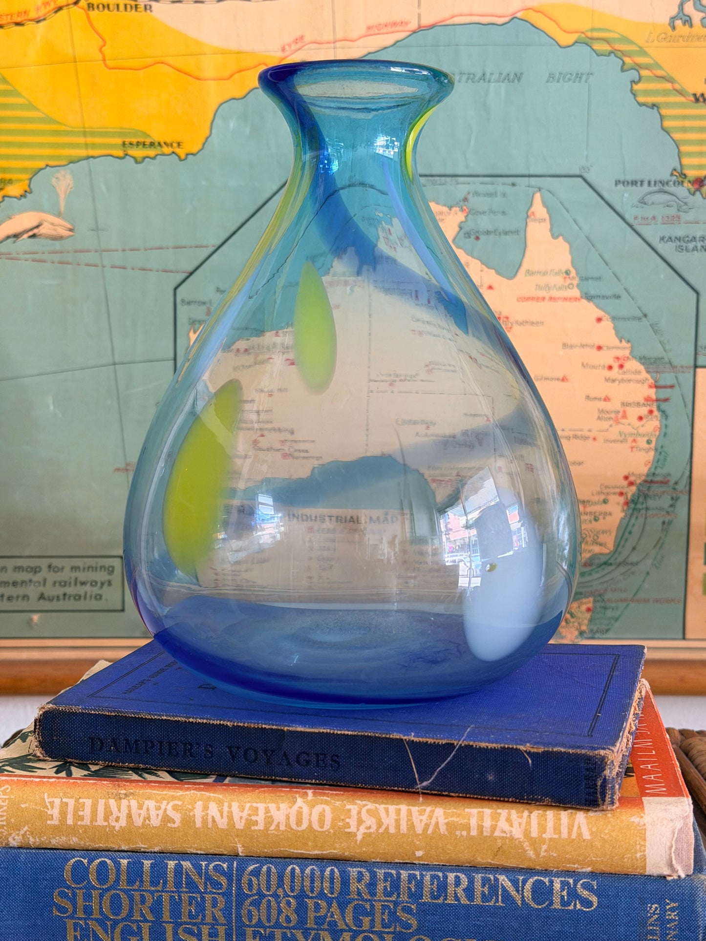 hand blown glass vase