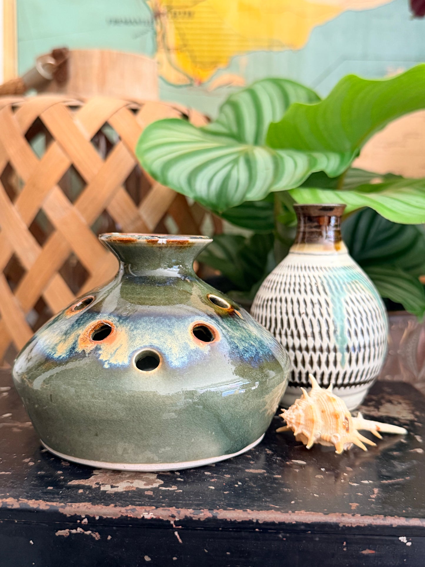vintage studio pottery vase