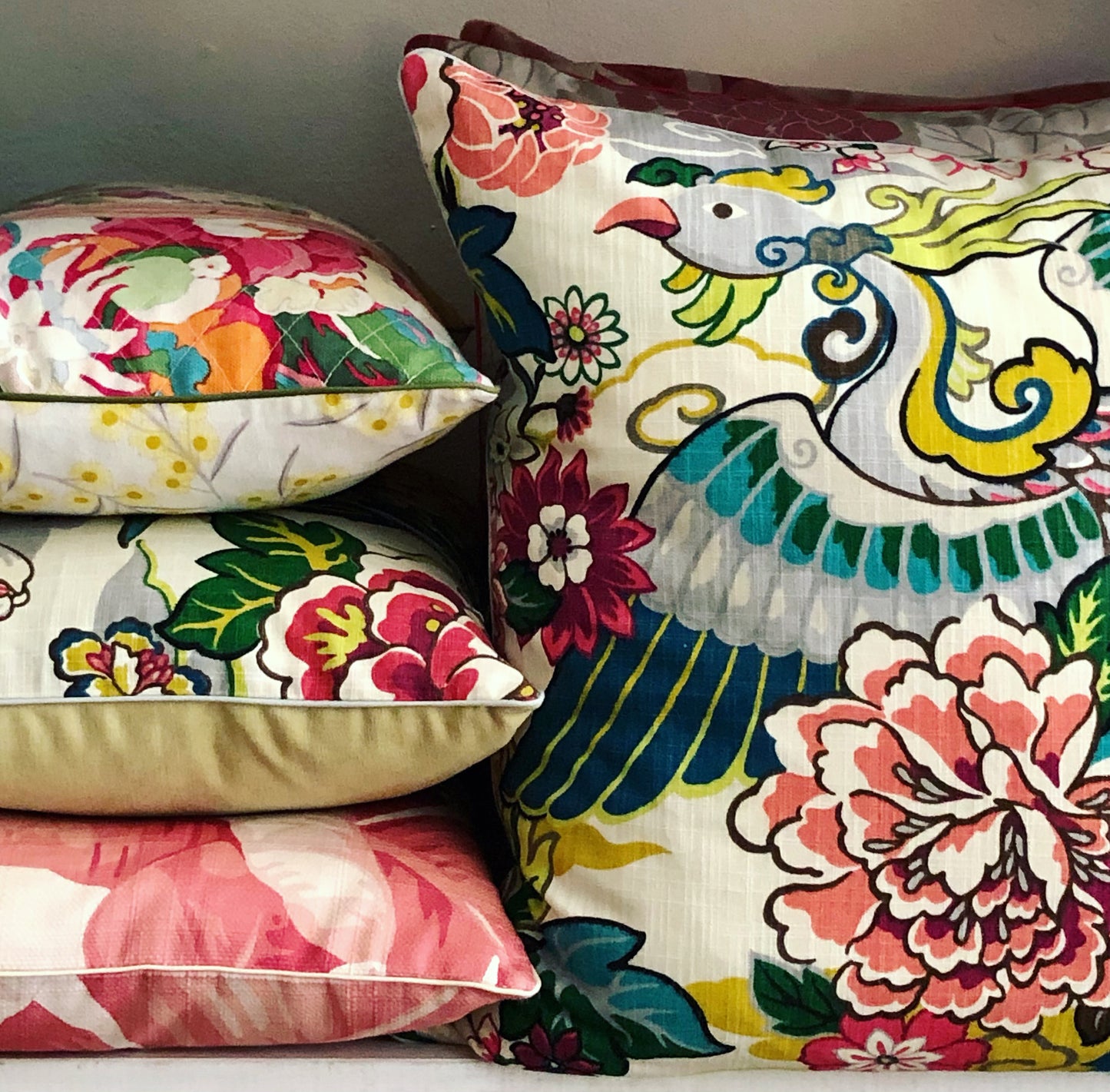 Phoenix bloom cushion