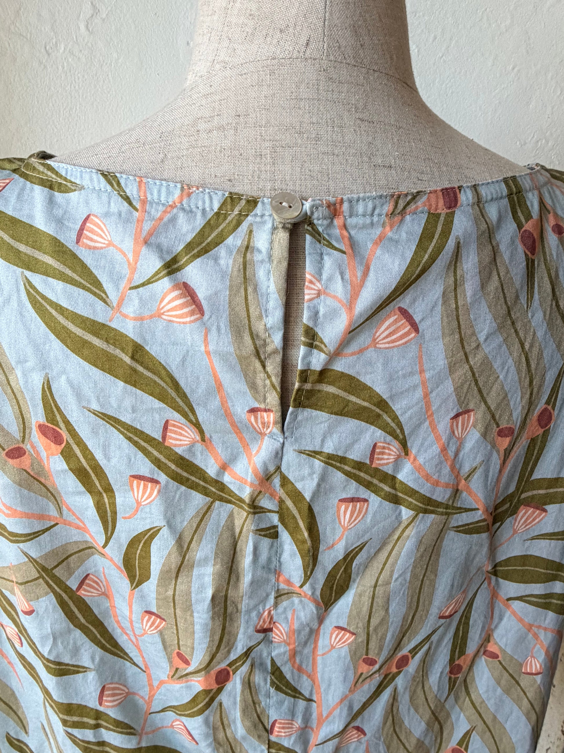 blue gum leaf blouse
