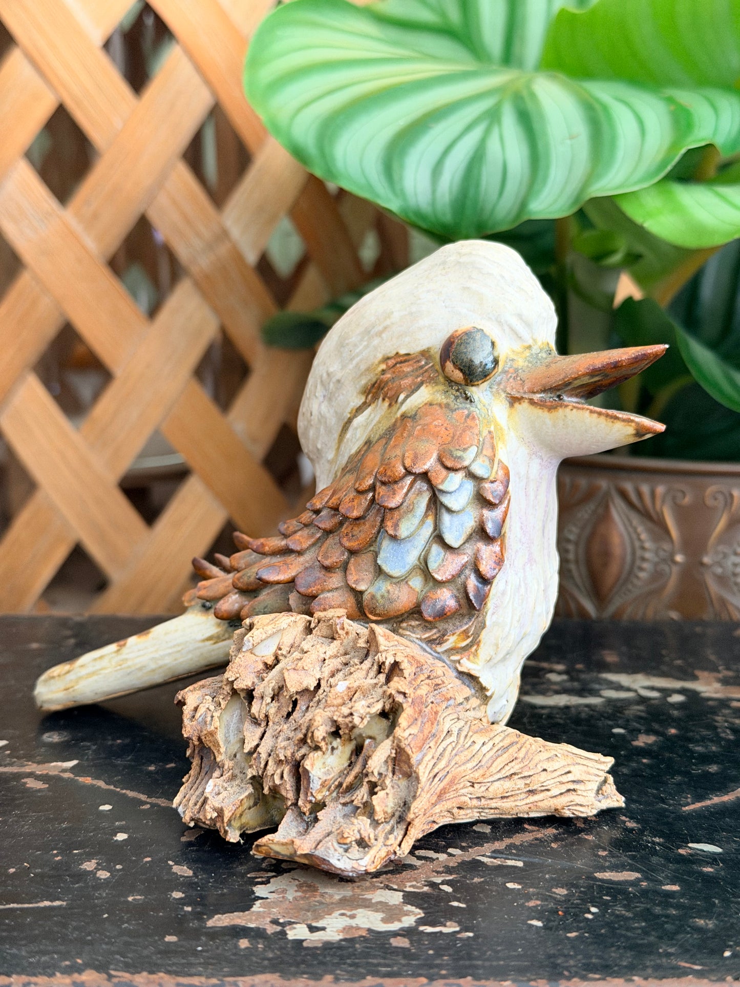hand sculptured kookaburra