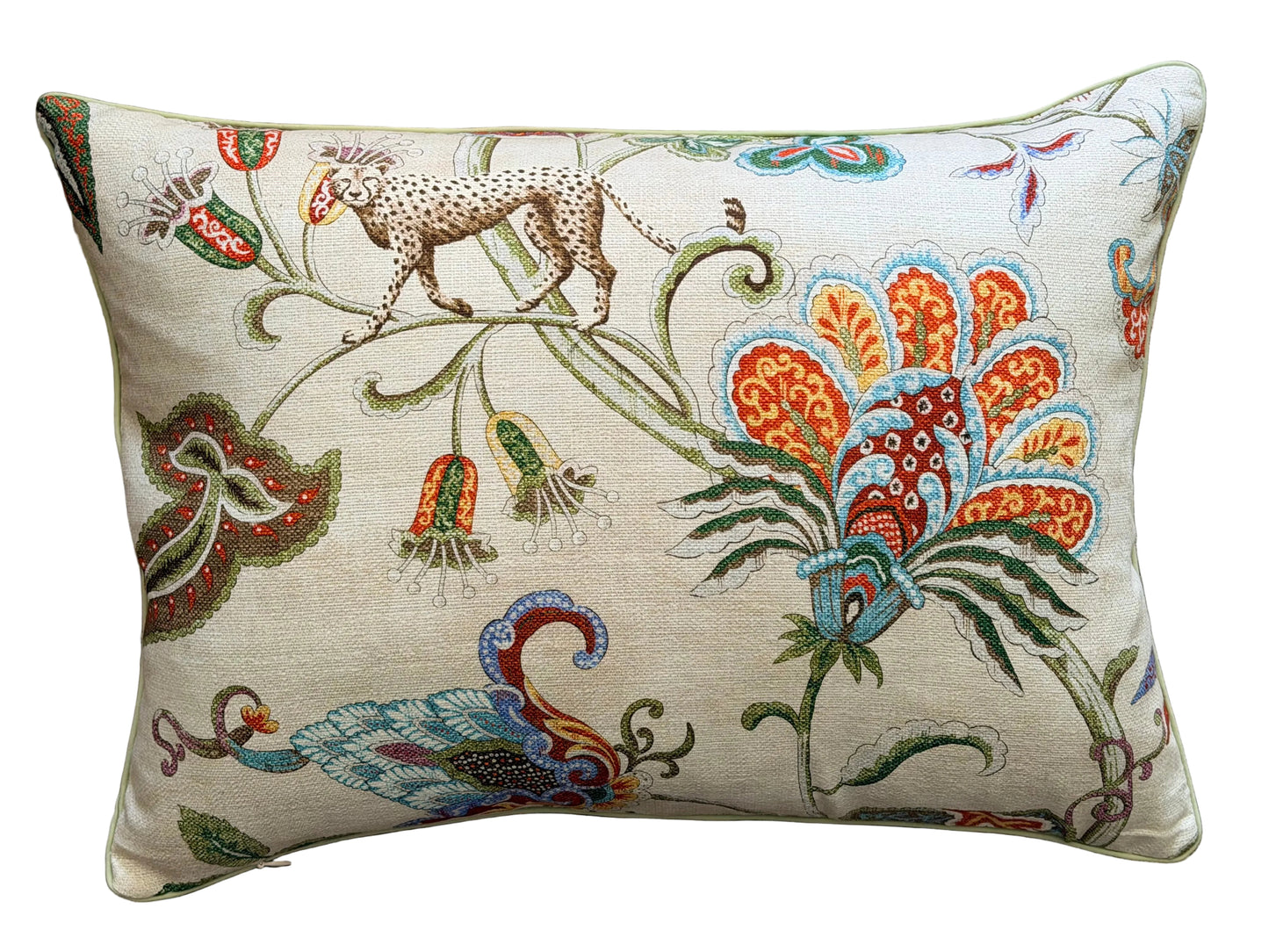 monkey and leopard large lumbar cushion