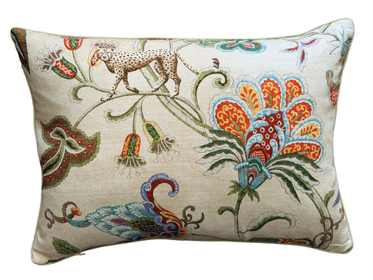 monkey and leopard large lumbar cushion