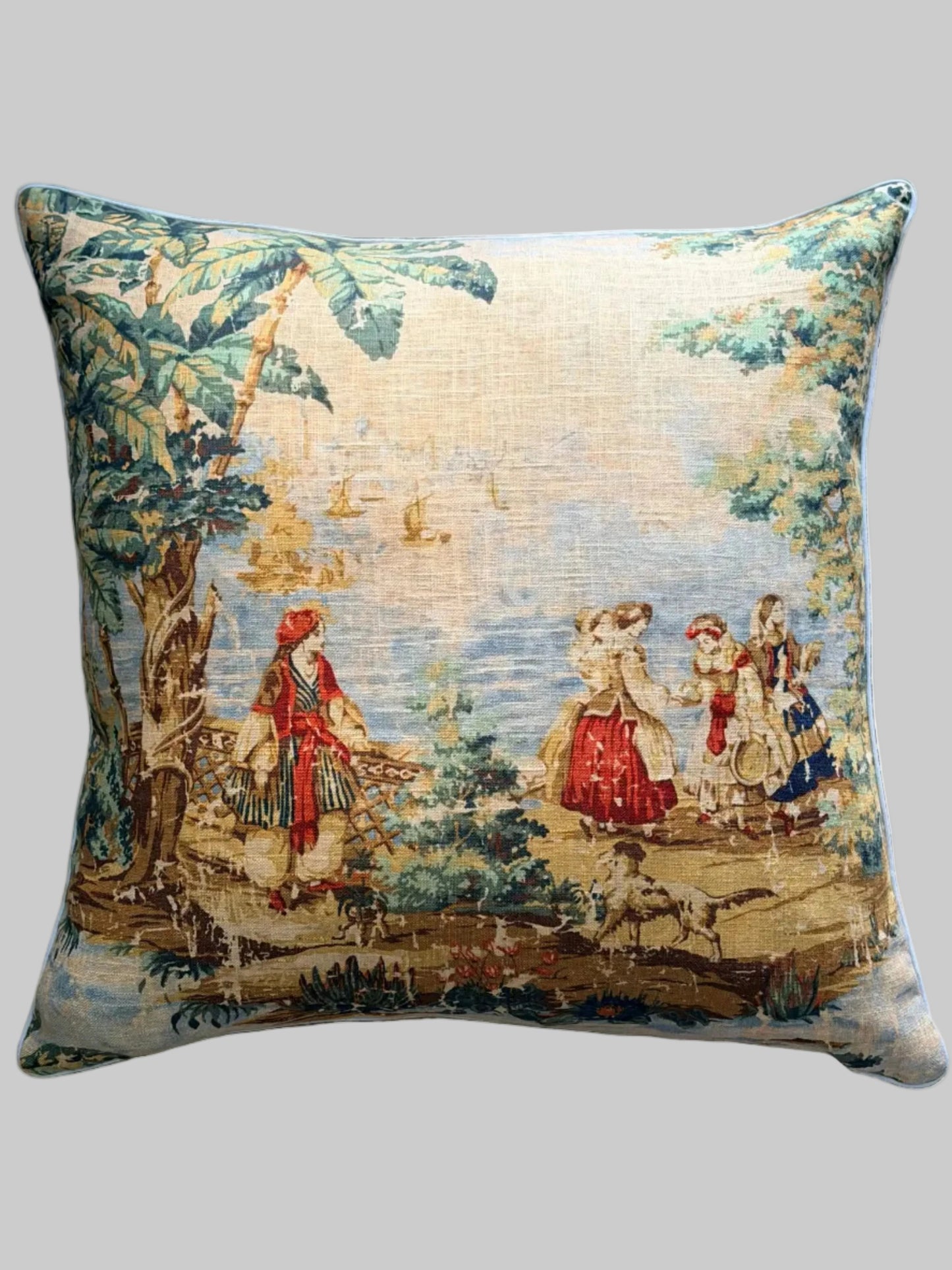 tropical scenic pillow