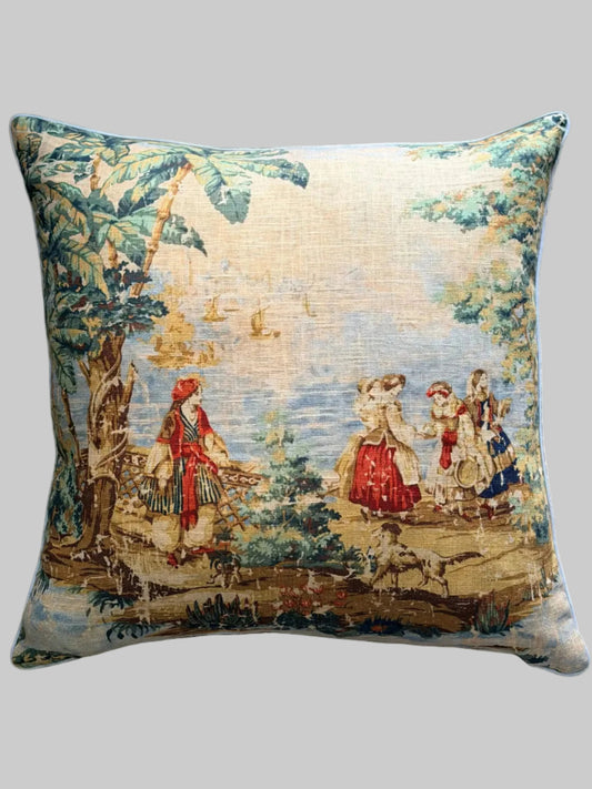 tropical scenic pillow