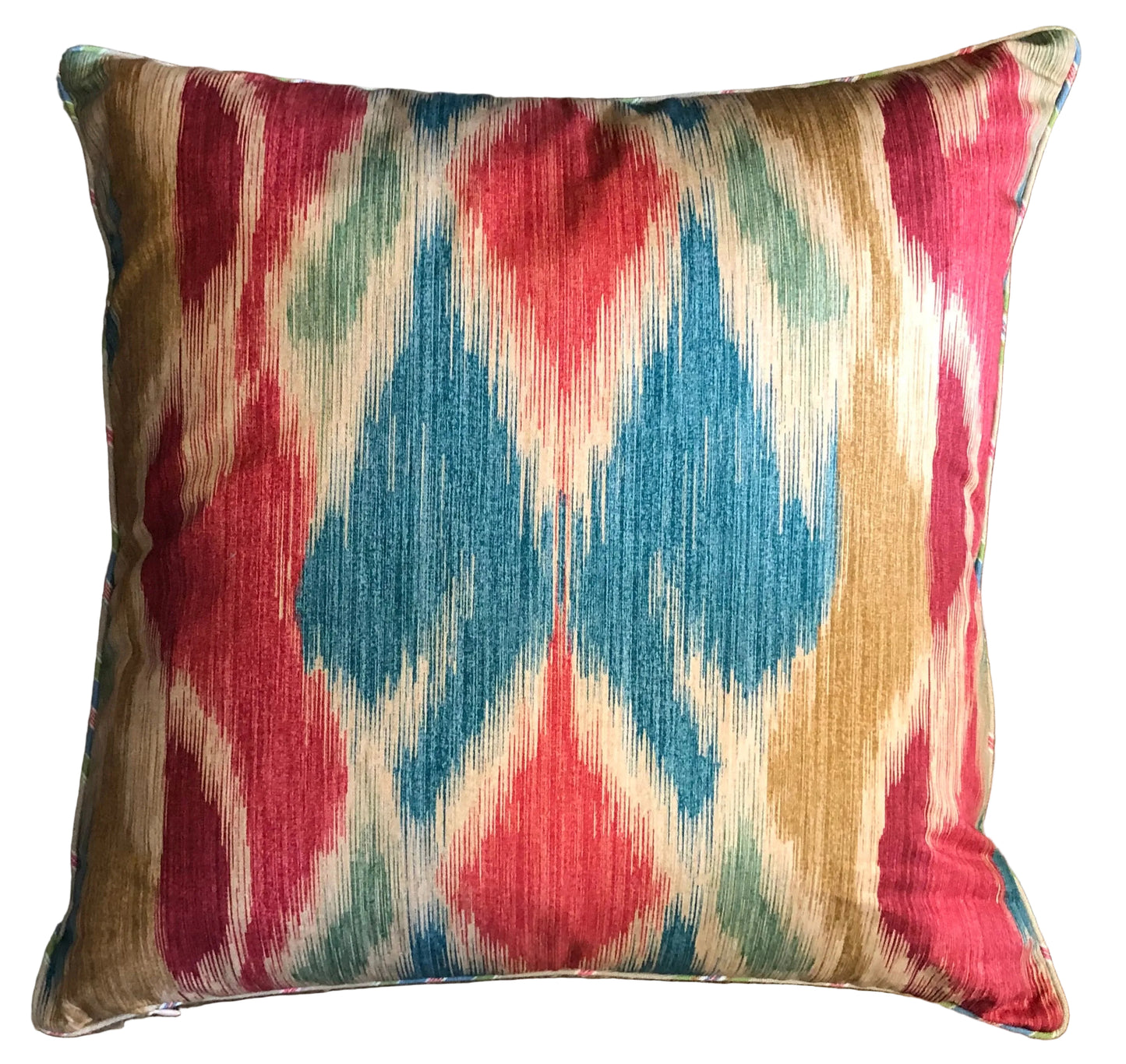 carnival ikat cushion