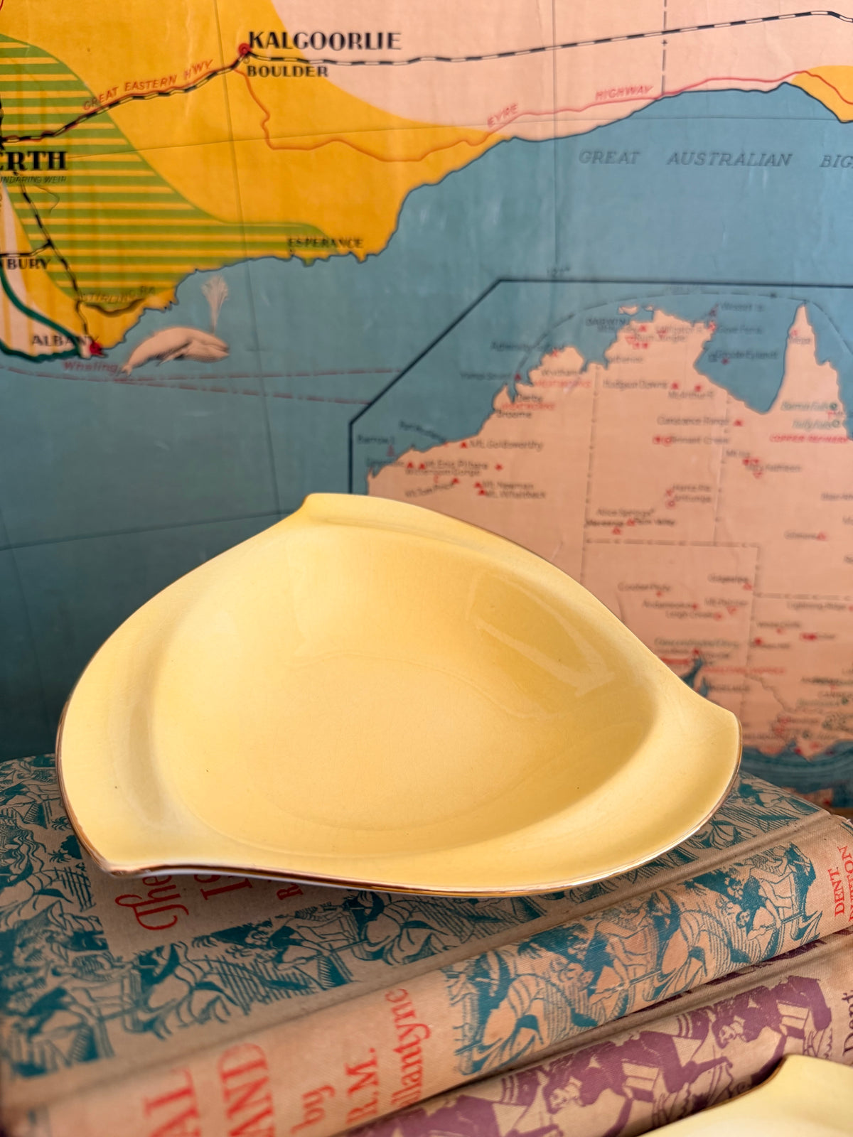 Butter Yellow Minton Plates | Pair