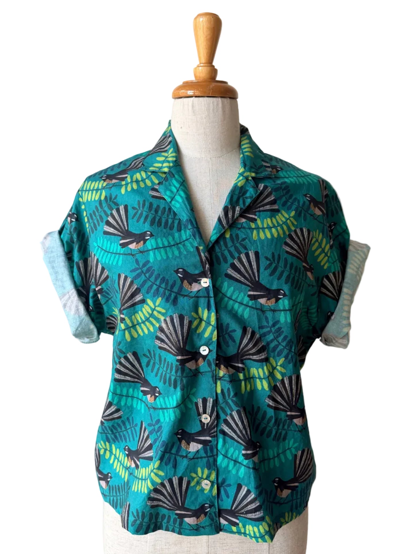 teal fantail bobby shirt