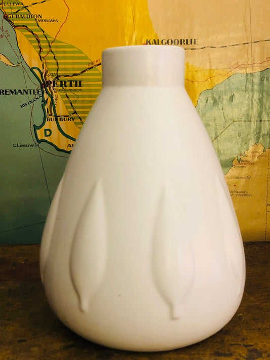 White retro vase