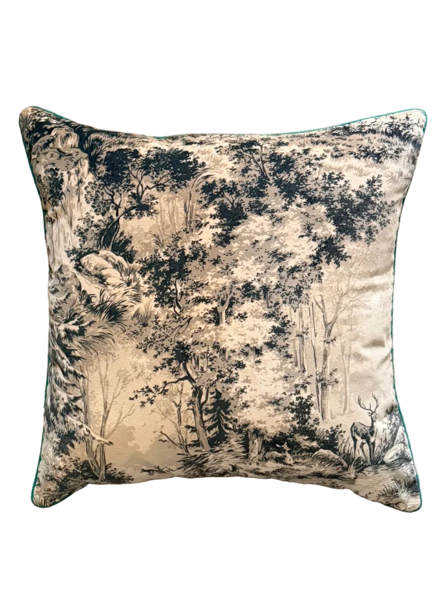mulberry scenic velvet cushion