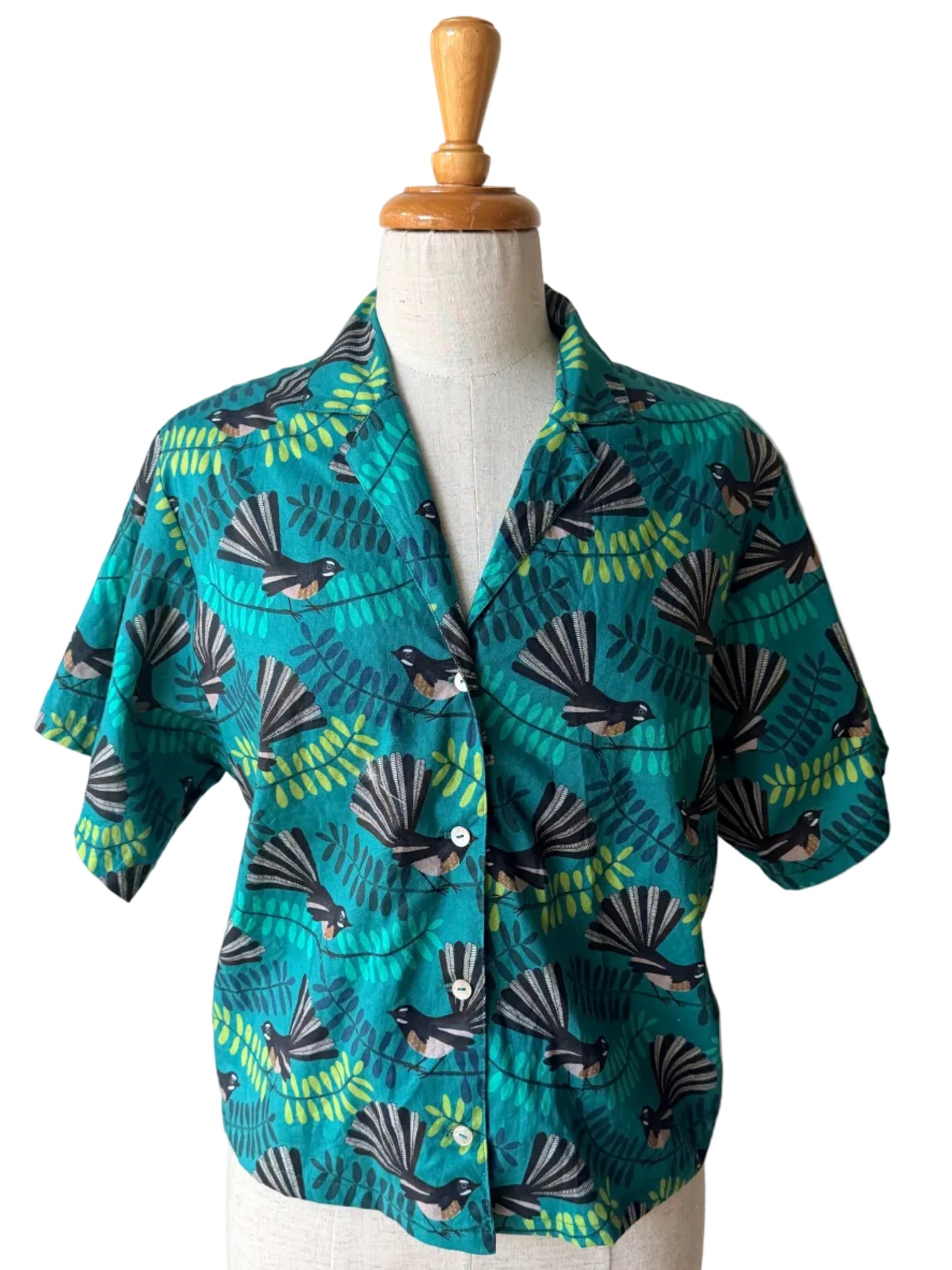 teal fantail bobby shirt