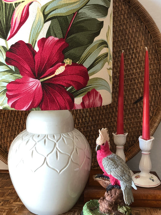 Hibiscus Textured Lamp