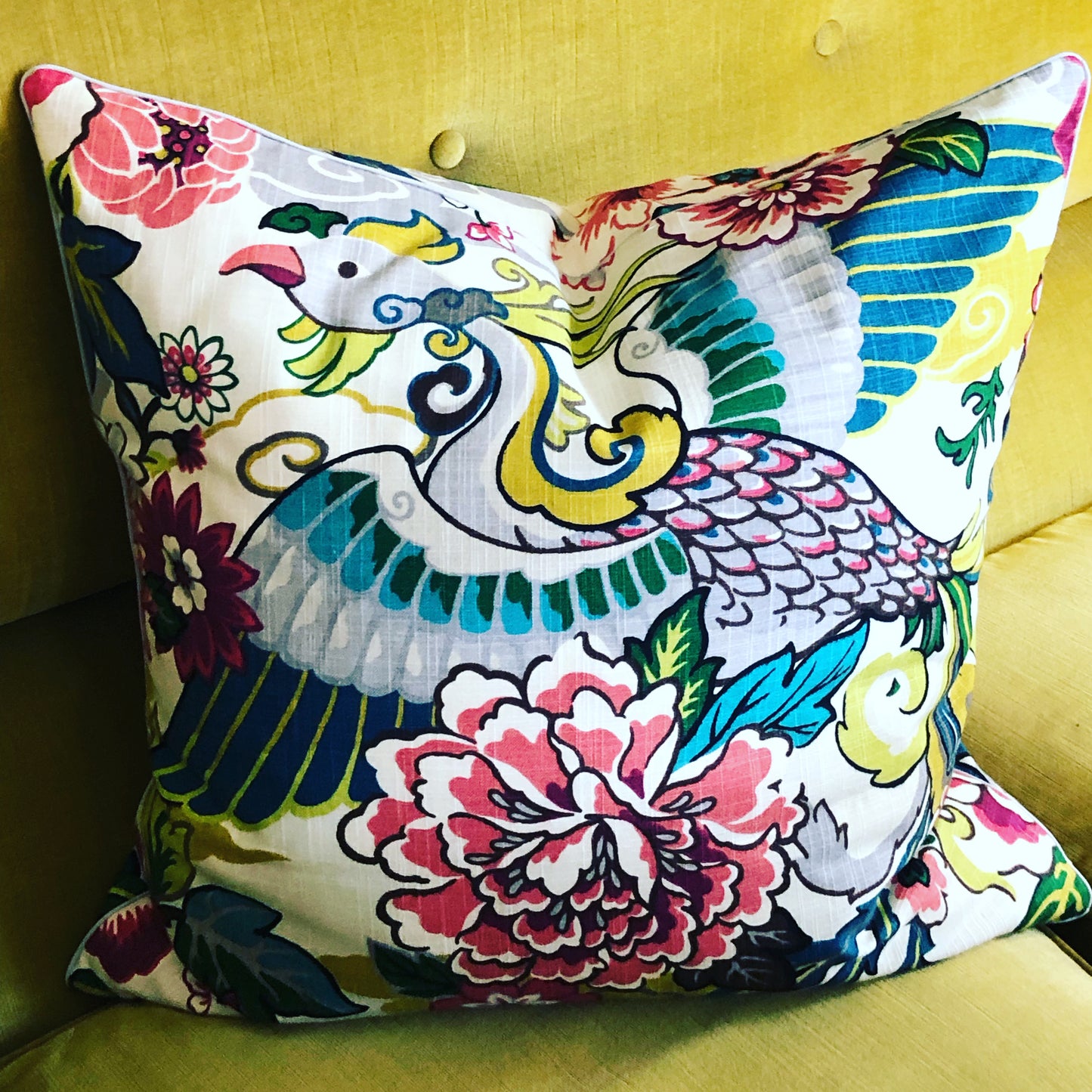 Phoenix bloom cushion