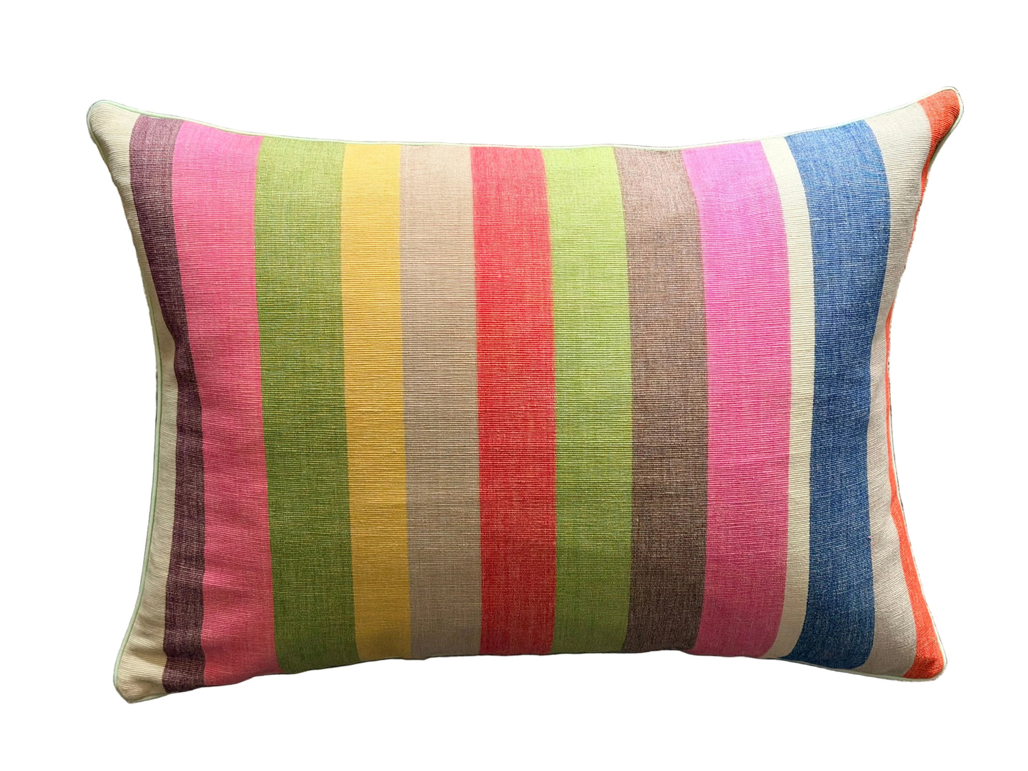 carnival stripe lumbar cushon