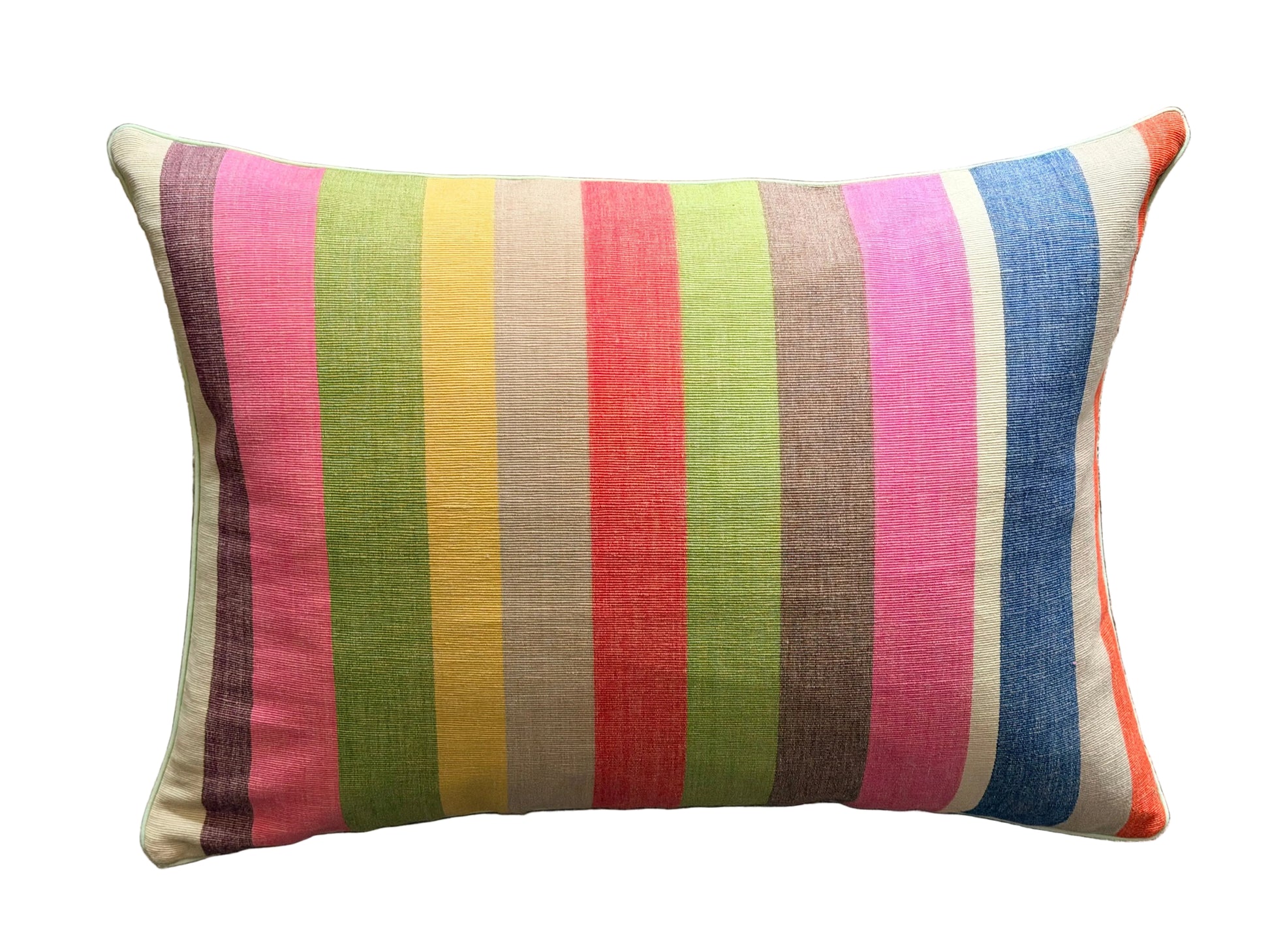 carnival stripe lumbar cushon
