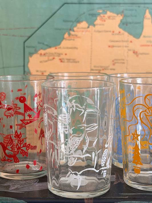 retro set glassware