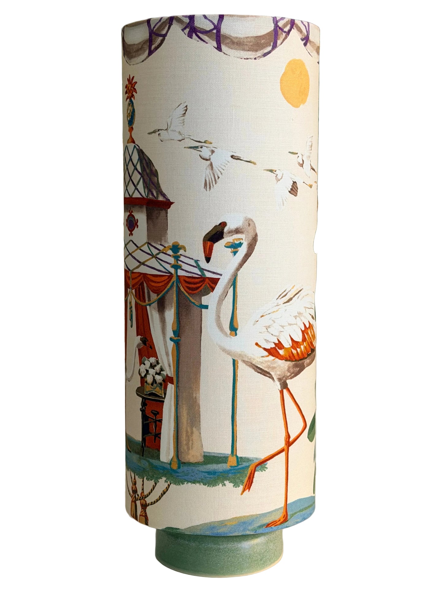 flamingo circle lamp