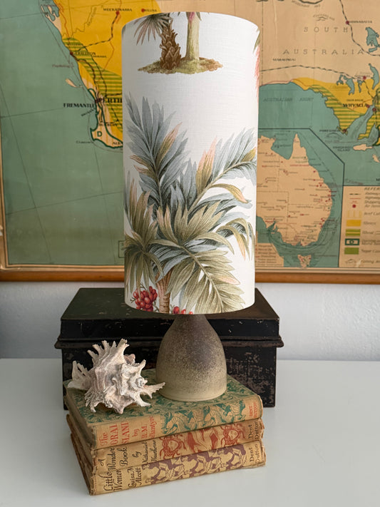 handthrown aj lamp palm tree shade